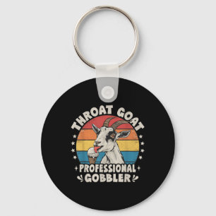 Throat Goat Retro Ungeeignete Erwachsene Humor Fun Schlüsselanhänger