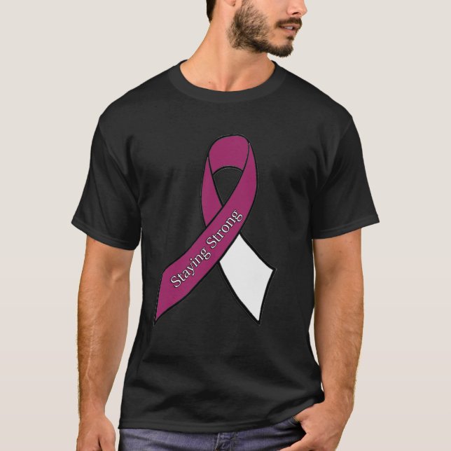 Throat, Neck Head Cancer Awareness Ribbon Shirt (Vorderseite)