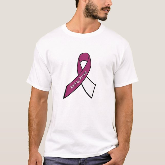 Throat, Neck Head Cancer Awareness Ribbon Shirt (Vorderseite)