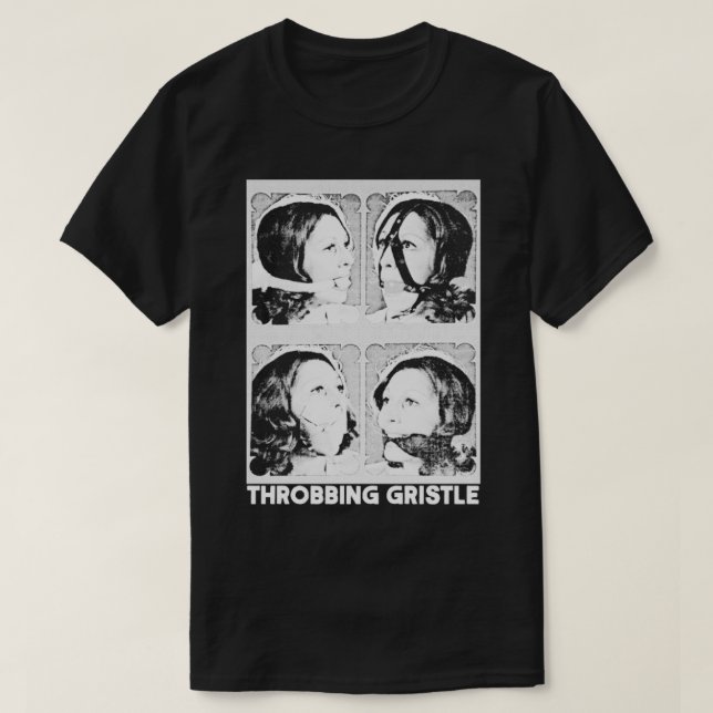 Throbbing Gristle FanArt Punk Design White T-Shirt (Design vorne)