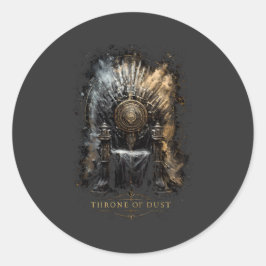 Thron des Staubes Dark Fantasy Runder Aufkleber