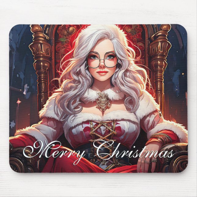 Thron-Diva – Santas heißeste Schwester Mousepad (Vorne)