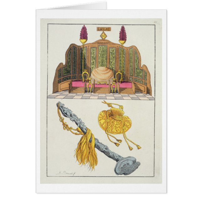 Thron eines chinesischen Kaiser, Jo-Jo Sceptre und (Vorne)