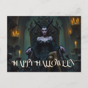 Throndemon Queen in Candlelight Feiertagspostkarte