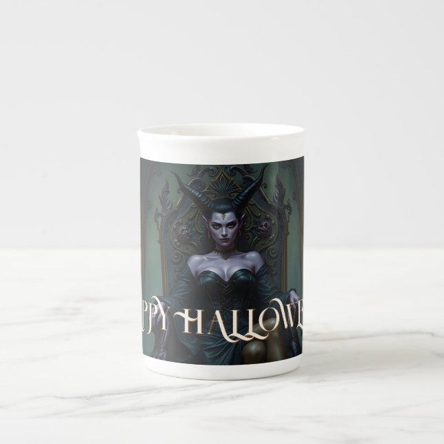 Throndemon Queen in Candlelight Prozellantasse (Vorderseite)