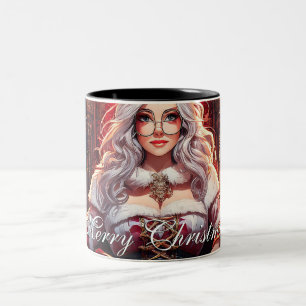 Throne Diva – Santas heißeste Schwester Zweifarbige Tasse