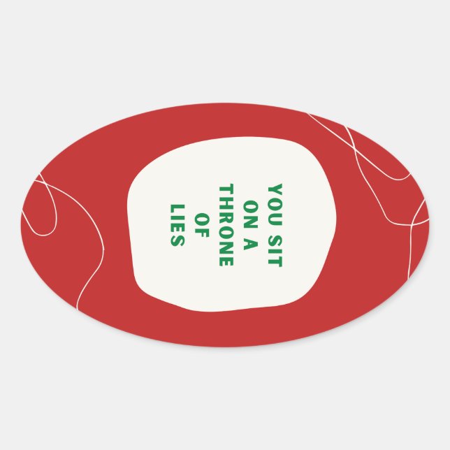 Throne Lies Sticker Sheet (Vorderseite)