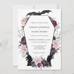 Thrones Dragon mittelalterliche gotische Hochzeits Einladung