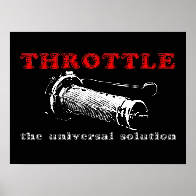 Throttle Solution Dirt Bike Motocross Poster (Vorne)