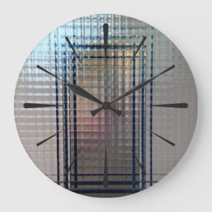 Through glass doors große wanduhr