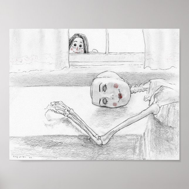 "Through the Window" von Christiane Cegavske Poste Poster (Vorne)