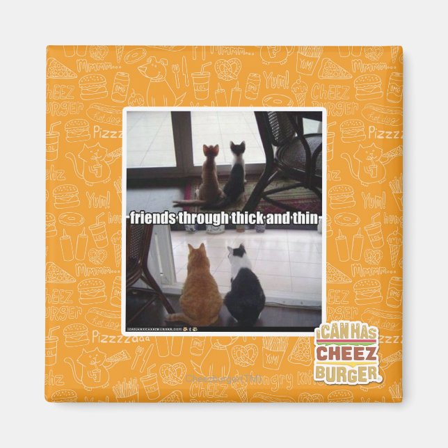 Through thick and thin magnet (Vorne)