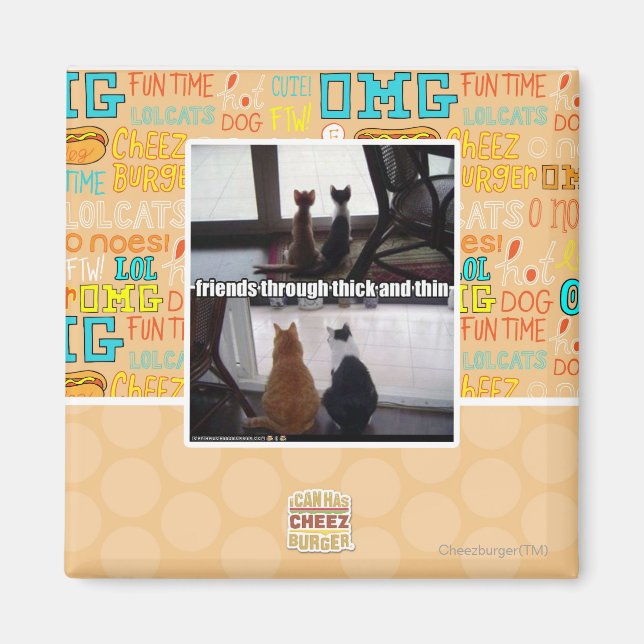 Through thick and thin magnet (Vorne)