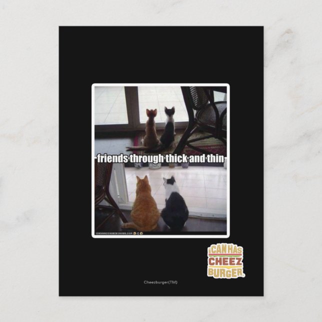 Through thick and thin postkarte (Vorderseite)