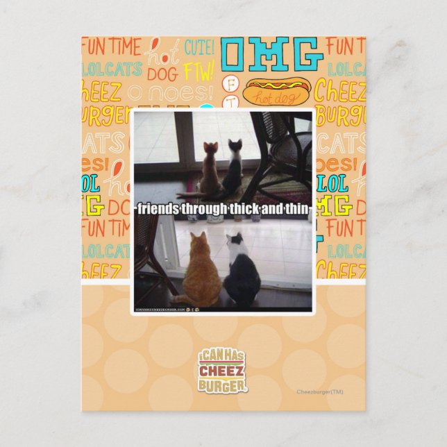 Through thick and thin postkarte (Vorderseite)