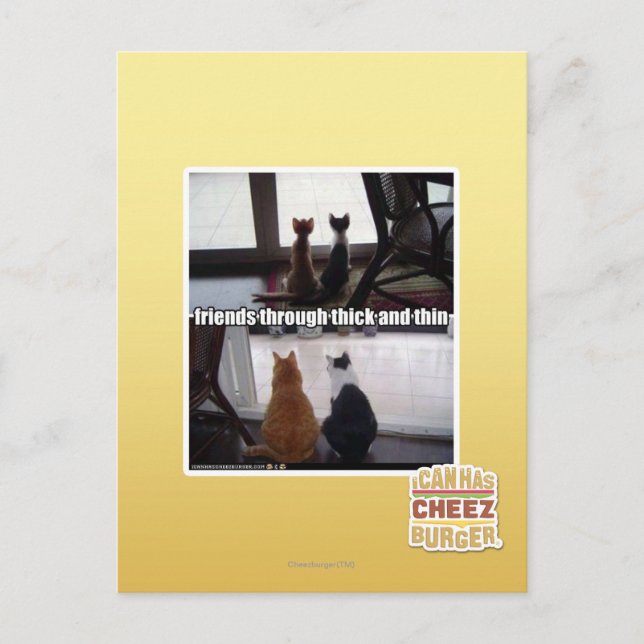 Through thick and thin postkarte (Vorderseite)