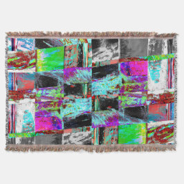 Throw Blanket – Abstract Grid Decke