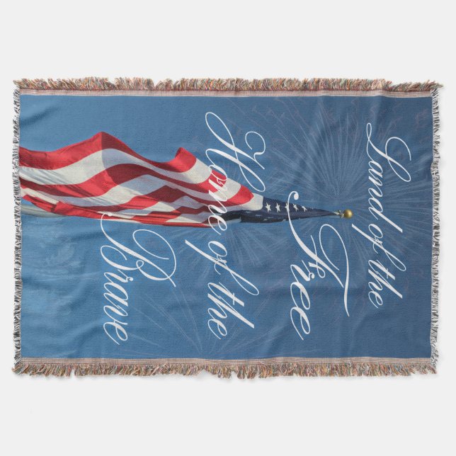 Throw Blanket/American Flag Decke (Vorderseite)