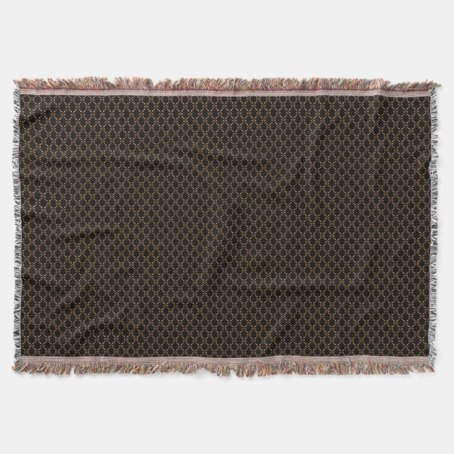 Throw Blanket-Black und Gold Decke (Vorderseite)
