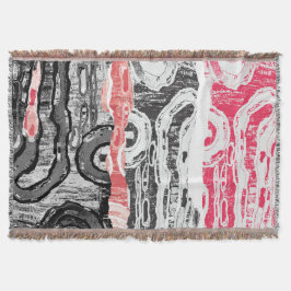 Throw Blanket – Friction Lands Abstract Design Decke