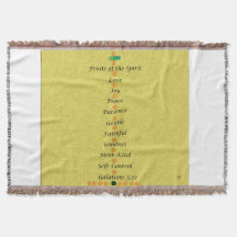 Throw Blanket   Fruits of the Spirit 