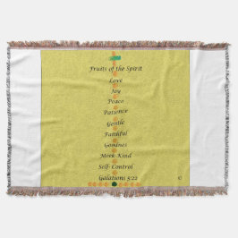 Throw Blanket   Fruits of the Spirit  Decke