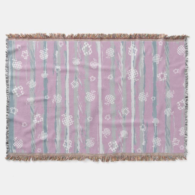 Throw Blanket – Gingham Orchard Decke (Vorderseite)