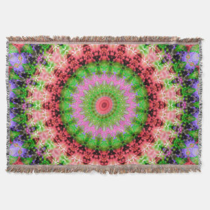 Throw Blanket Mandala rundes Muster kaleidoscope Decke