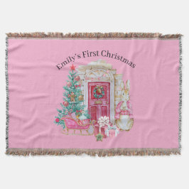 Throw Blanket - personalisiertes erstes Weihnachts Decke