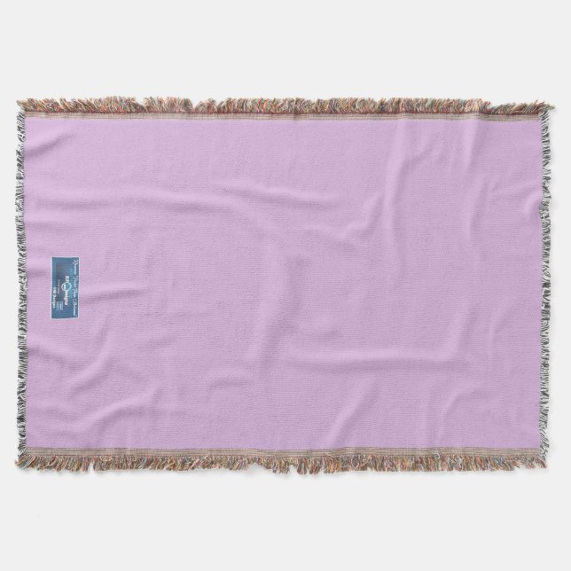 Throw Blanket (Solid Pale Lilac) RFPMDesign ©️ 202 Decke (Vorderseite)