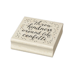 Throw-Güte mag herum Confetti-Kunst-Briefmarke Gummistempel