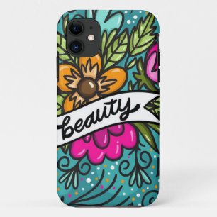 Throw Kissen Beauty mit Blume Case-Mate iPhone Hülle