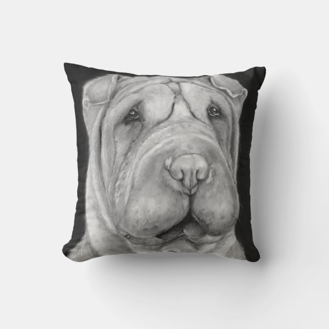 Throw Kissen - Chinesischer Shar-Pei (Vorderseite)