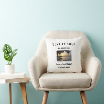 Throw-Kissen der besten Freunde
