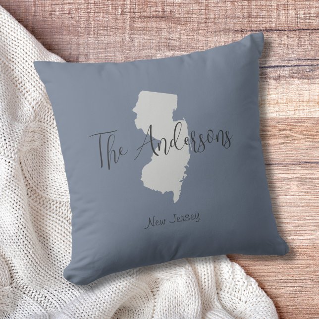 Throw-Kissen für die Kontur New Jersey Kissen (Show pride for your state and personalize it!  "love makes this house a home in <your state>")
