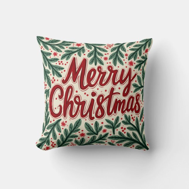 Throw Kissen für Weihnachten (Vorderseite)