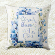 Throw Kissen gesegnet und blühend Ostern Geschenk
