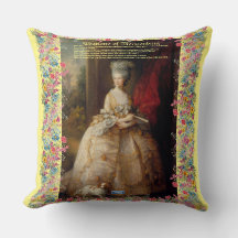 Throw Kissen (Königin Charlotte D) RFPMDesign ©️ 2