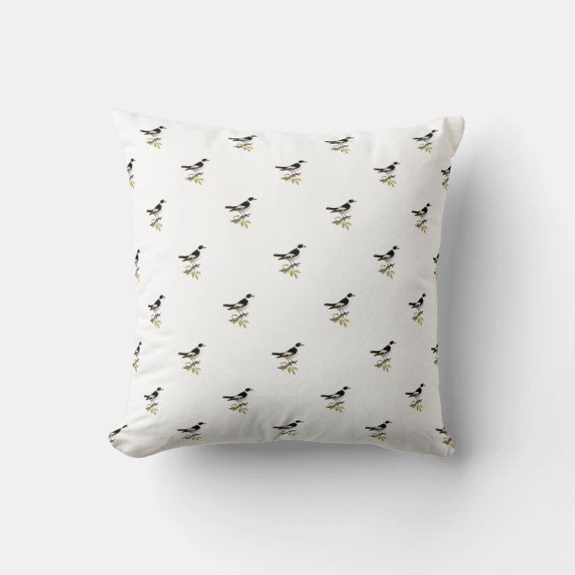 Throw Kissen Little Bird (GRE.W) - Grün (Vorderseite)