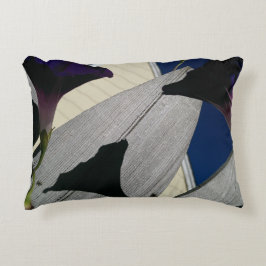 Throw-Kissen mit lila Blumenentwurf " Dekokissen