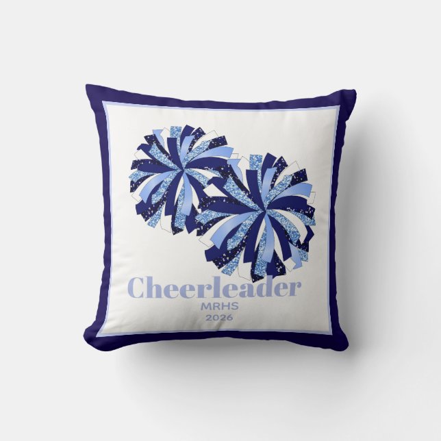 Throw Kissen Personalisiert Cheer Poms (Vorderseite)