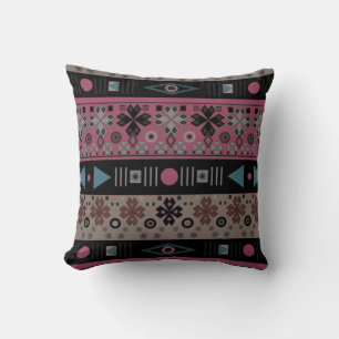 Throw Kissen Tribal Ethno traditionell geometrisch