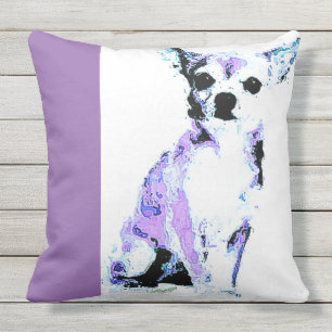 Throw-Kissenlila Chihuahua (von 4 Farben) Kissen Für Draußen