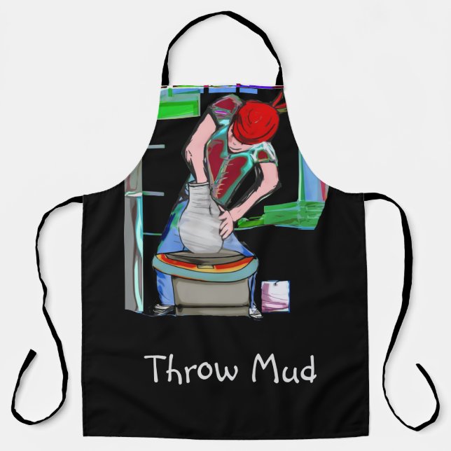 Throw Mud Pottery Schürze (Vorderseite)