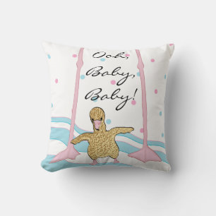 Throw Pillow 16" Square Flamingo Kissen