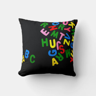Throw Pillow Alphabet Kissen