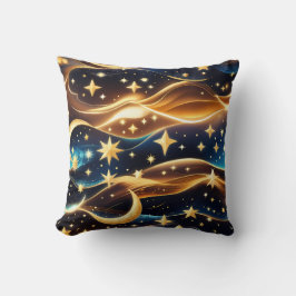 Throw Pillow – Amber Celestial Moon Kissen
