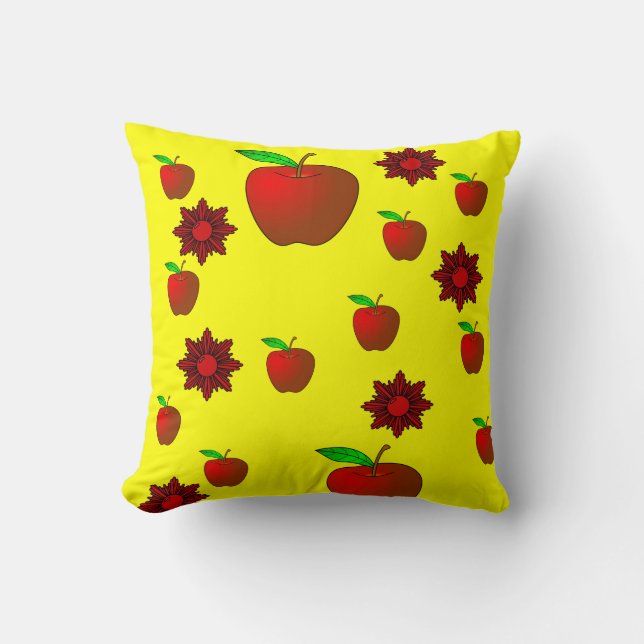 Throw Pillow Apple Kissen (Vorderseite)