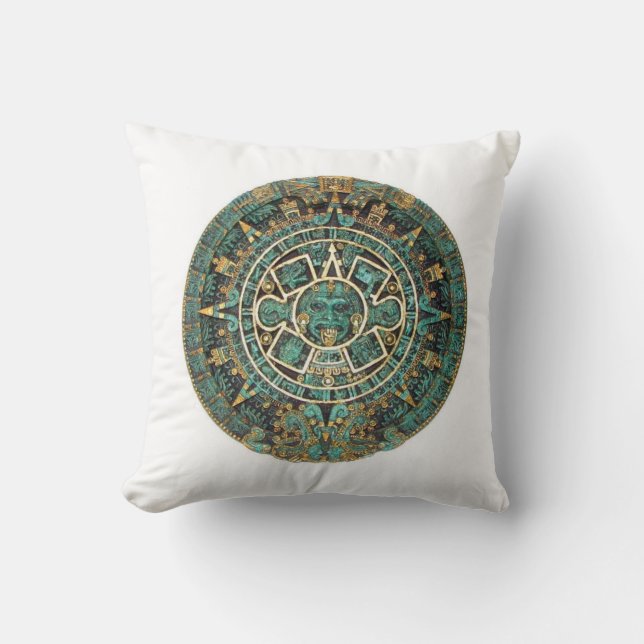 Throw Pillow Aztec Green Kissen (Vorderseite)