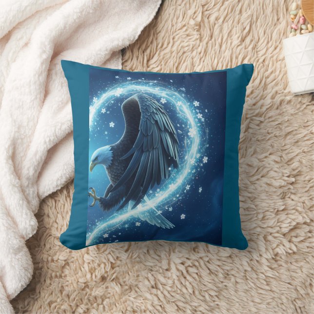 Throw Pillow Bald Eagle Heart - Forever and Ever Kissen (Decke)